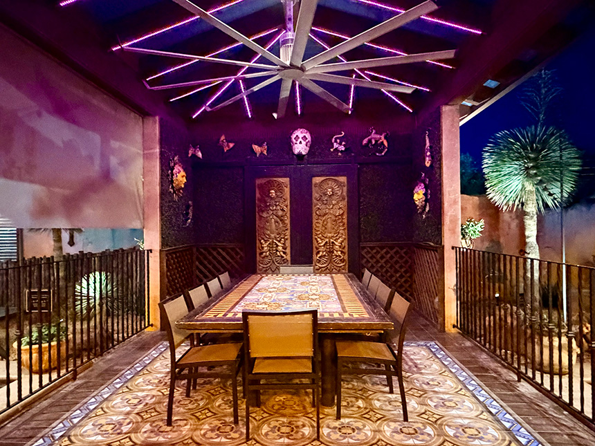 Patio at Night